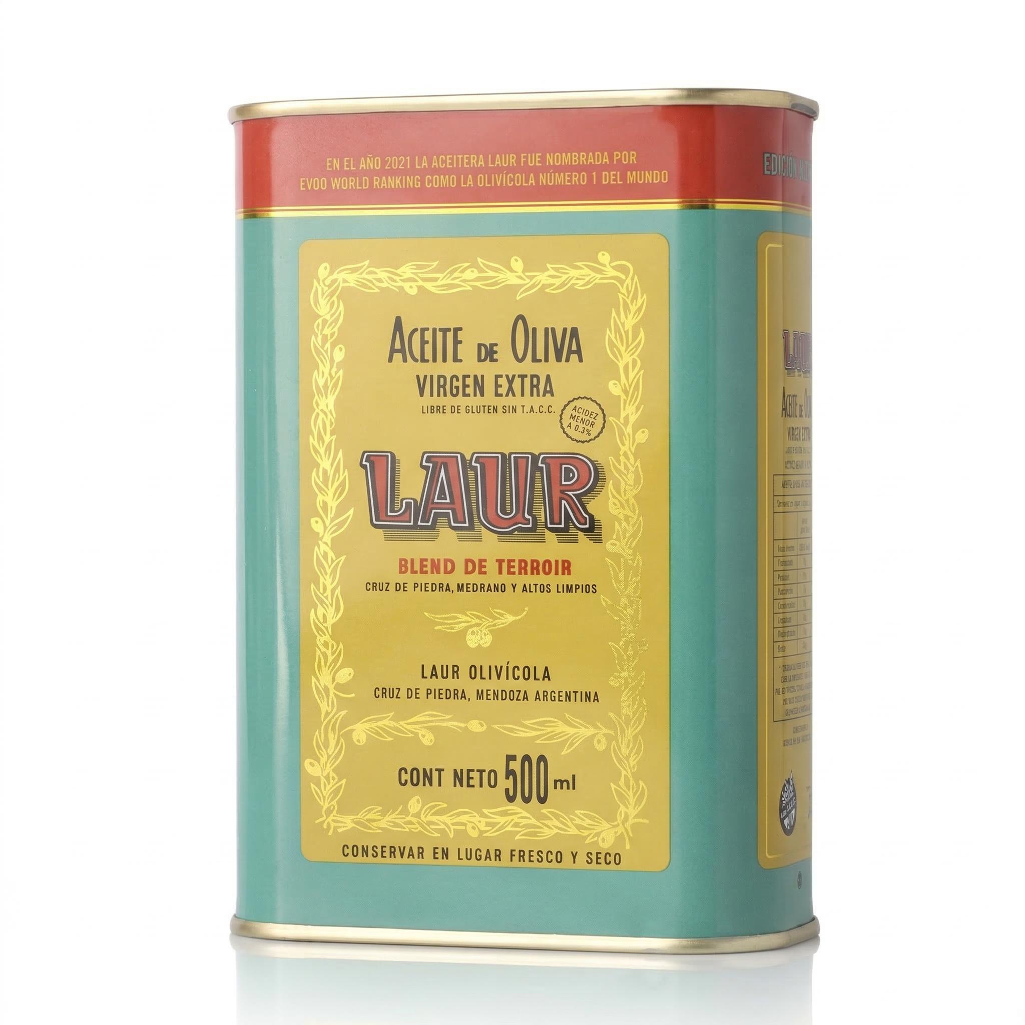 ACEITE DE OLIVA VIRGEN EXTRA 500 ML Lata Laur Blend De Terroir 1 ACEITE DE OLIVA VIRGEN EXTRA 500 ML Lata Laur Blend De Terroir